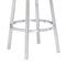 Armen Living Titana 26" Counter Height Swivel Black Faux Leather and Brushed Stainless Steel Bar Stool 840254335110 - alternate 4